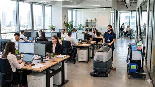 איך בונים תוכנית ניקיון קבועה למשרד גדול בלי להפריע לעבודה השוטפת?